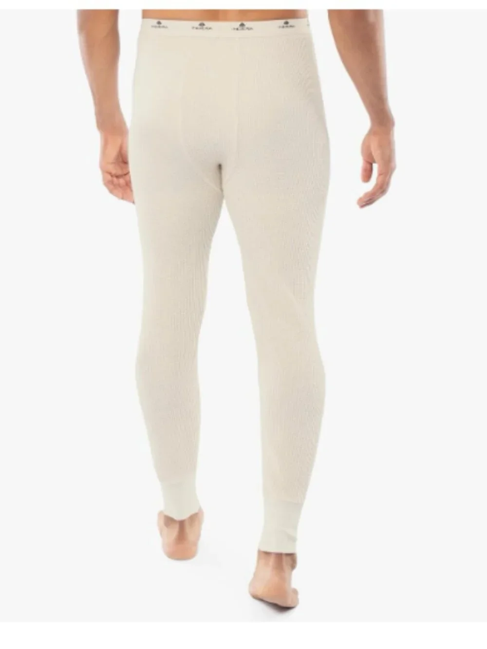 Indera Men's Heavyweight Cotton Waffle Long Johns Thermal Underwear Bottom - L